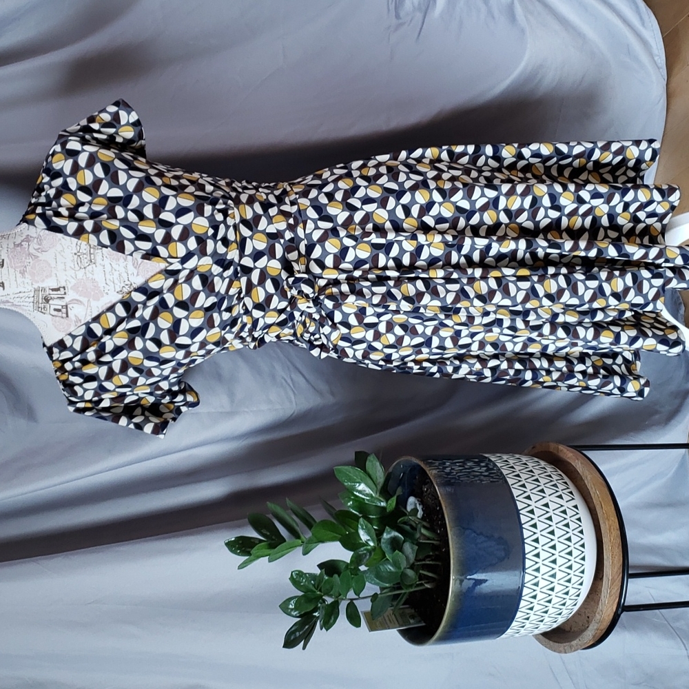 Karina faux wrap dress